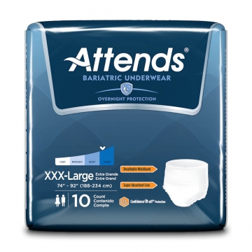 Attends Bariatric Underwear Overnight Protection